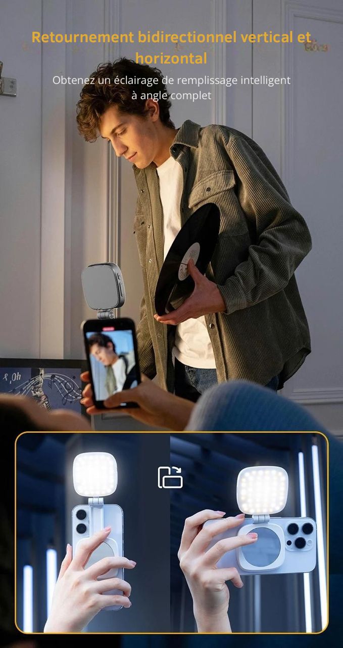 Ring Light Magnetic de Poche